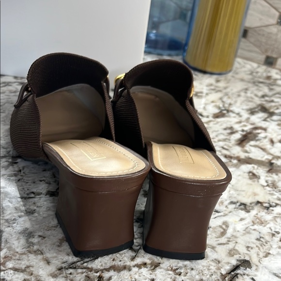 Brown Mules with Gold Chain - Picture 5 of 8